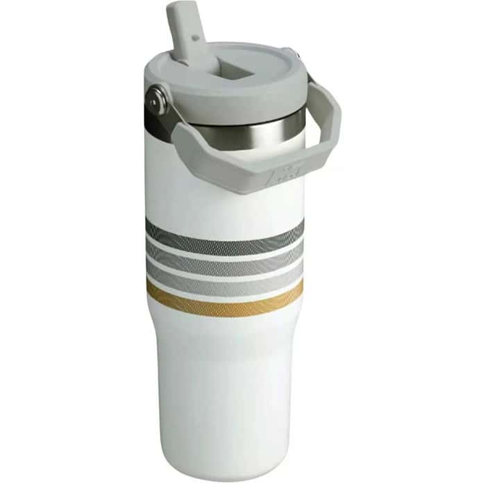 Stanley The IceFlow™ Flip Straw Tumbler Cream Ash Stripe