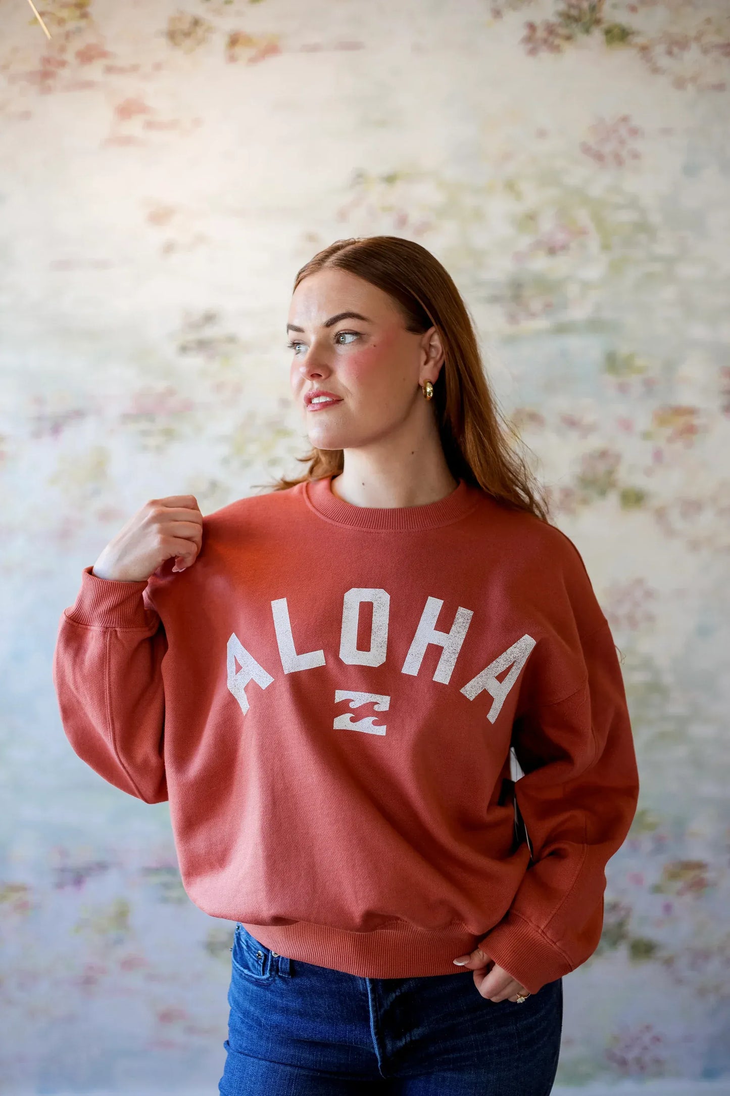 Billabong Women's Mono Aloha Kendal Crew Dark Chino