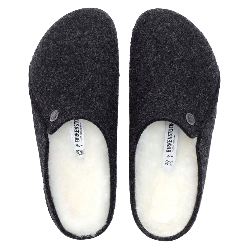 Birkenstock Men's Zermatt Shearling Wool Felt Anthracite