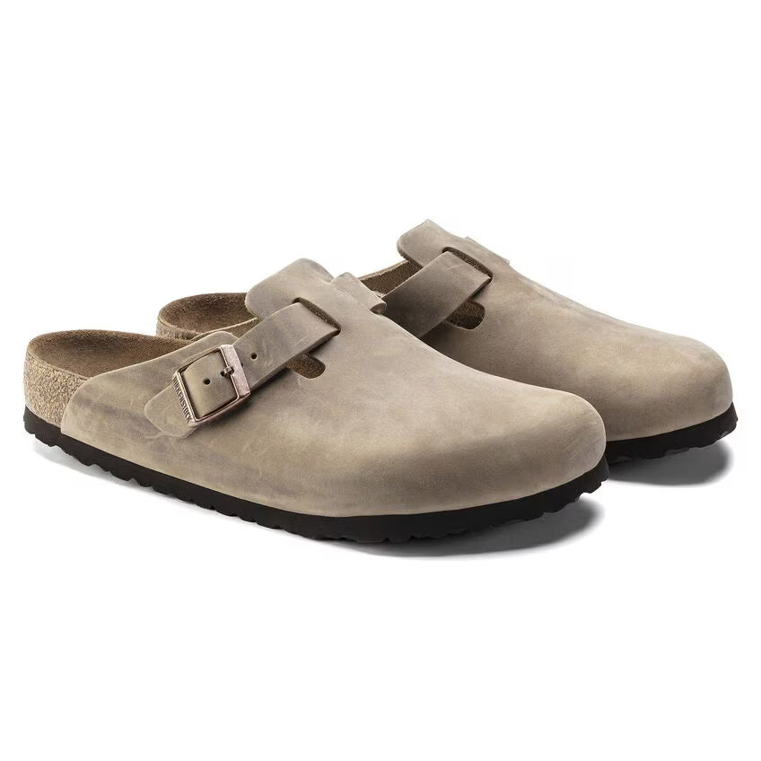 Birkenstock Men's Boston Soft Footbed Tobacco Oiled Leather
