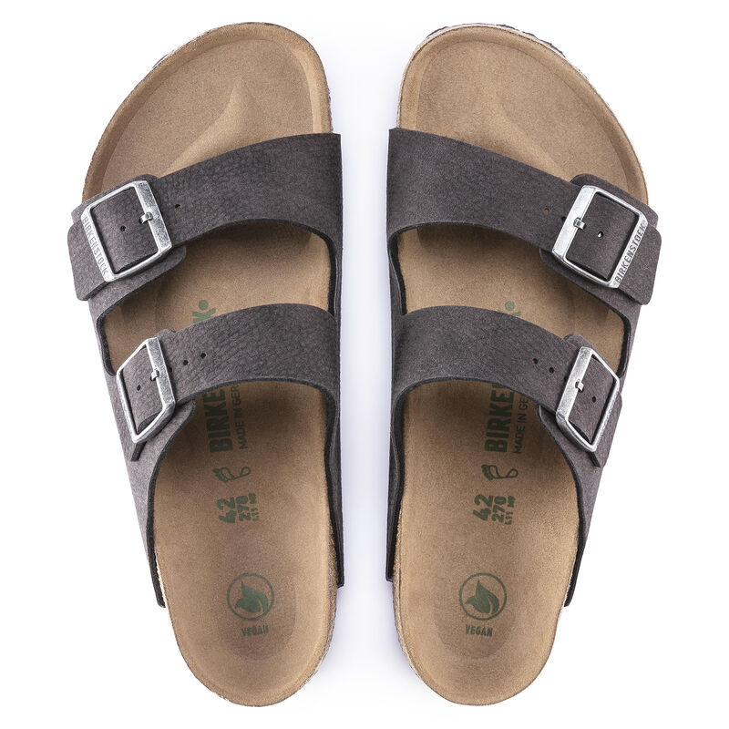 Birkenstock Men's Arizona Sandal Vegan Desert Dust Black