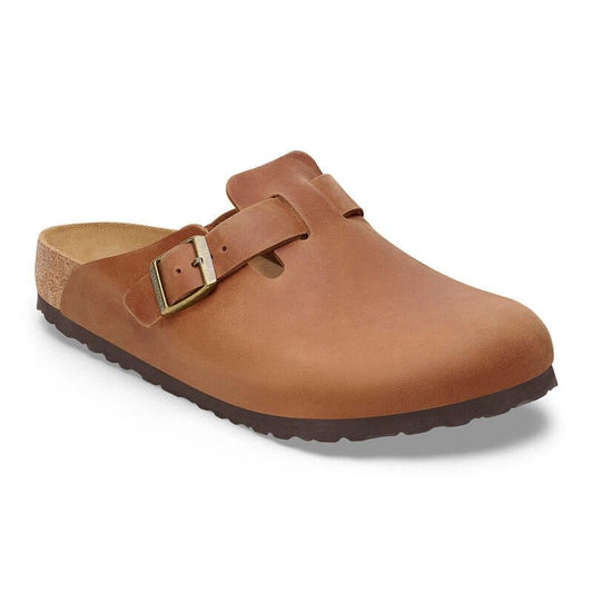 Birkenstock Women's Boston Cognac Oiled Leather - Brekken's