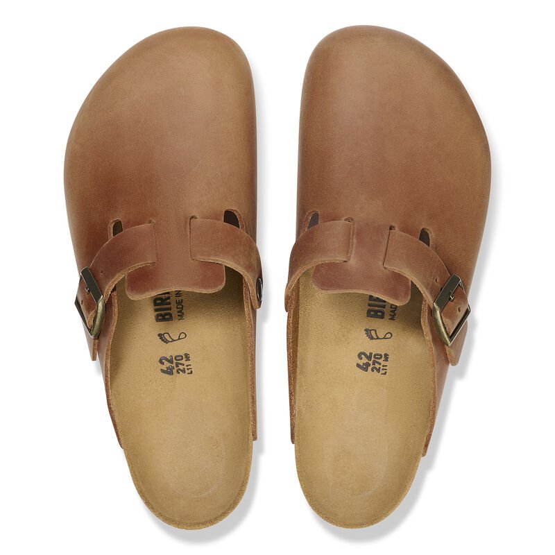 Birkenstock Women's Boston Cognac Oiled Leather - Brekken's