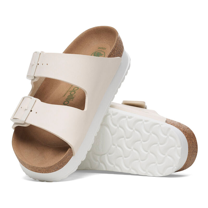 Birkenstock Women’s Arizona Pap Flex Platform Eggshell Narrow Width