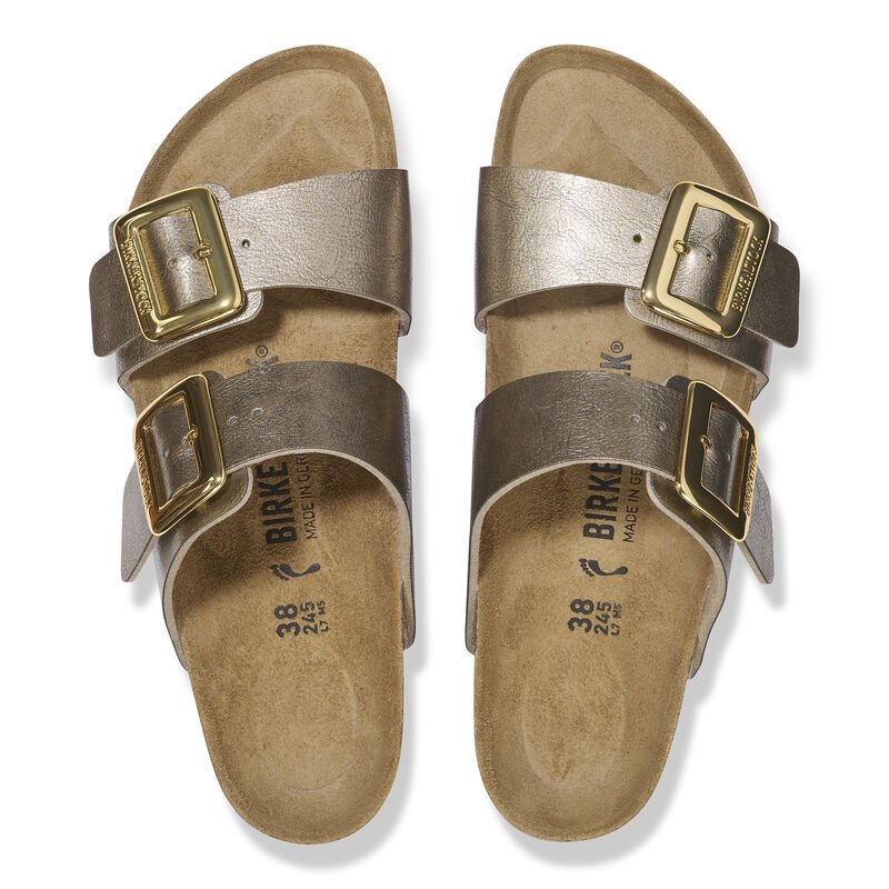 Birkenstock Women's Sydney Luxe Buckle Sandal Graceful Taupe - Brekken's