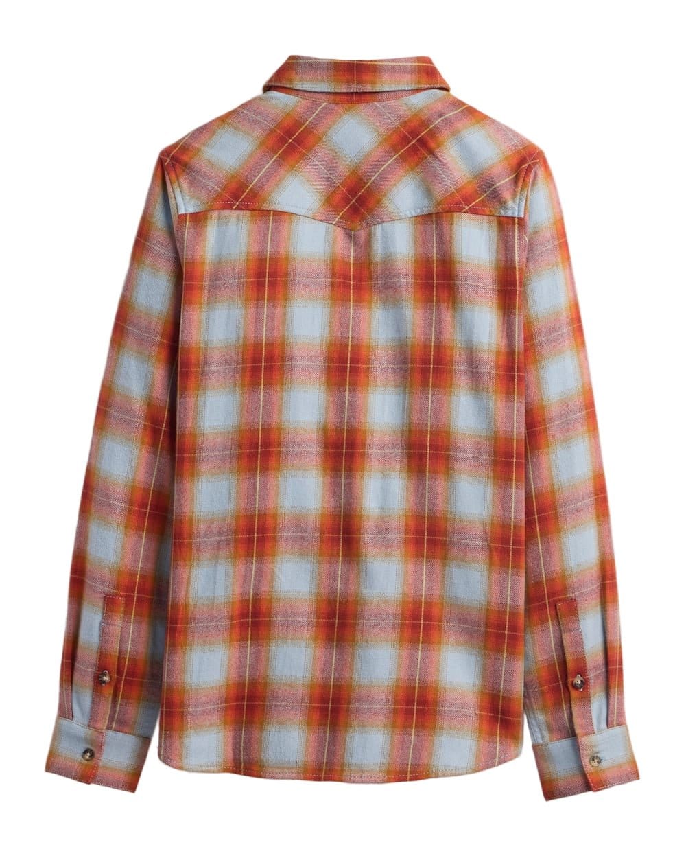 Pendleton Women’s Western Flannel Shirt Blue/Rust Plaid - Brekken's