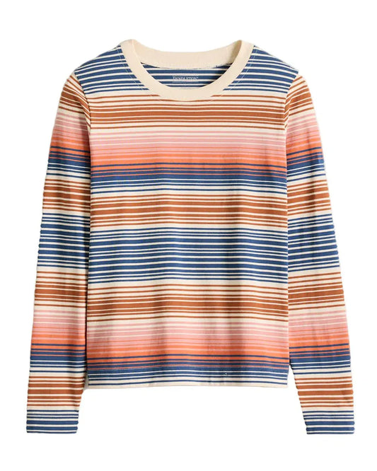 Pendleton Women’s L/S Deschutes Crew Neck Tee Multi Stripe - Brekken's