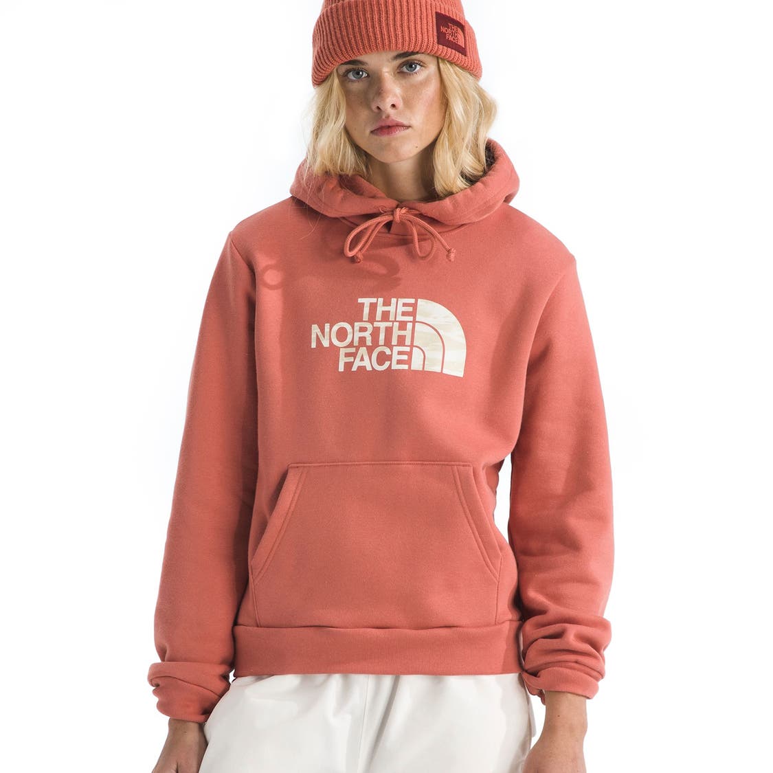 The North Face Women's Evolution Edge Of Light Half Dome Hoodie Mars Dust