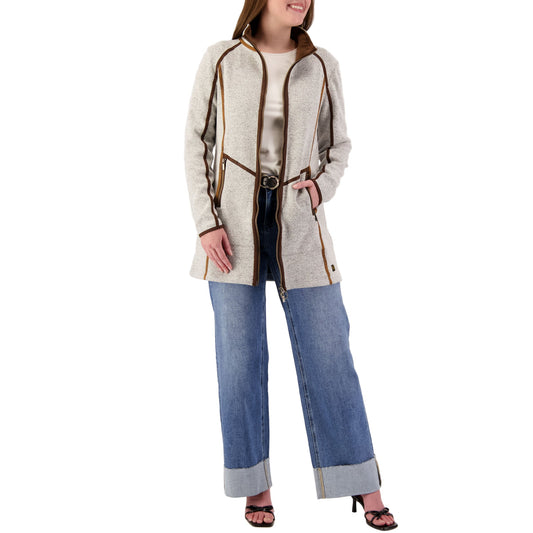 Wooly Bully Women's Bonfire Car Coat Chocolate