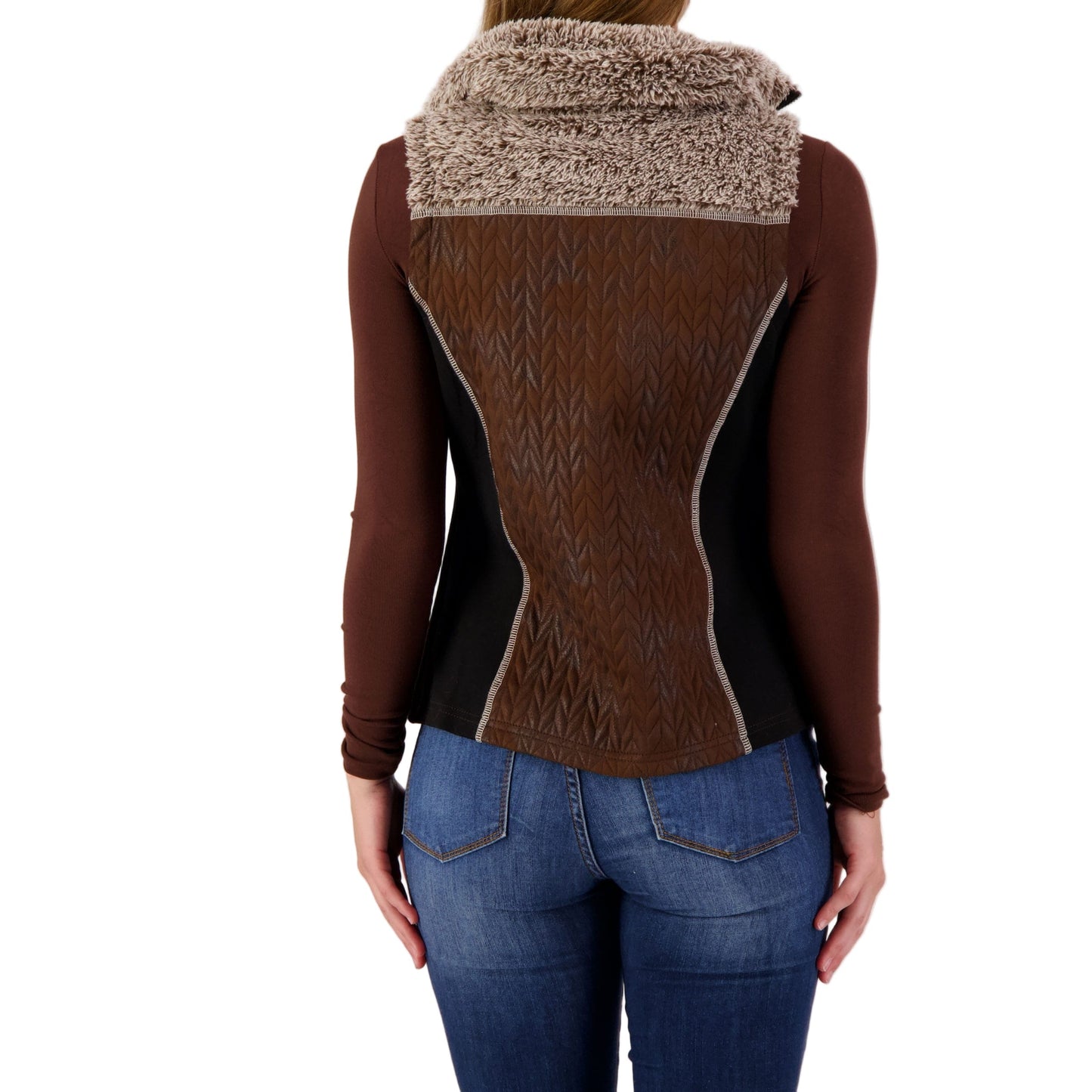 Wooly Bully Women's Fearless Vest Chocolate