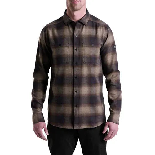Kuhl Men's Law Flannel LS Dark Roast