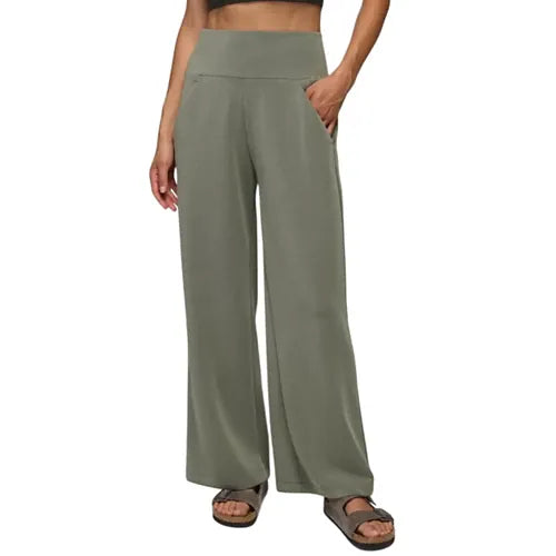 prAna Women’s Shea Hot Spell Wide Leg Pant Thyme