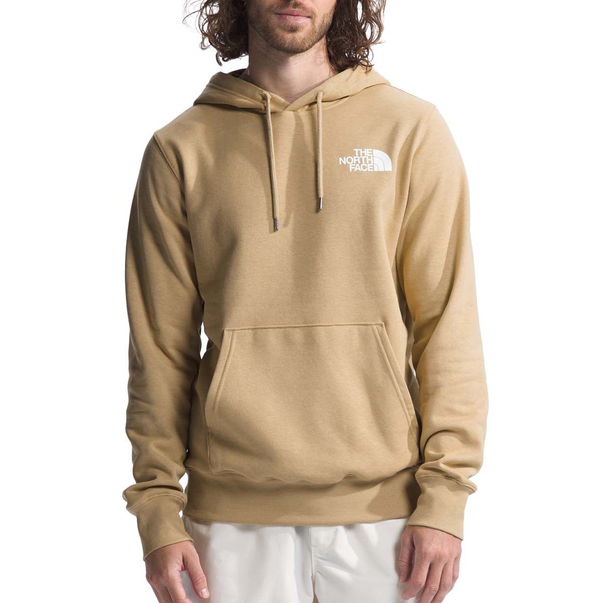 The North Face Men's Box NSE Pullover Hoodie Khaki Stone/Khaki Stone Generative Camo Print - Brekken's