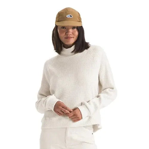 The North Face Women's L/S Mock Neck Chabot White Dune - Brekken's