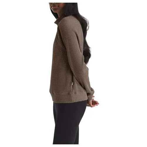 The North Face Women's L/S Mock Neck Chabot Smokey Brown - Brekken's