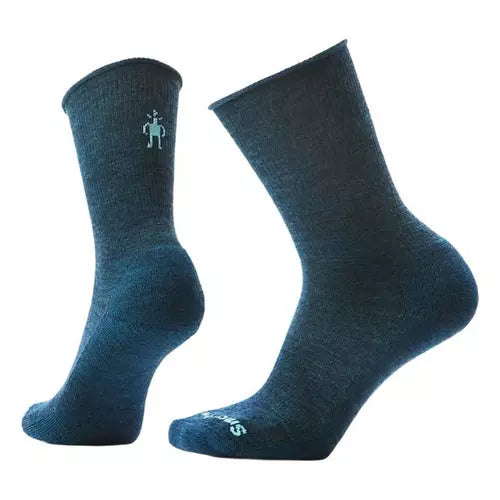 Smartwool Women's Everyday Roll Top Crew Socks Twilight Blue