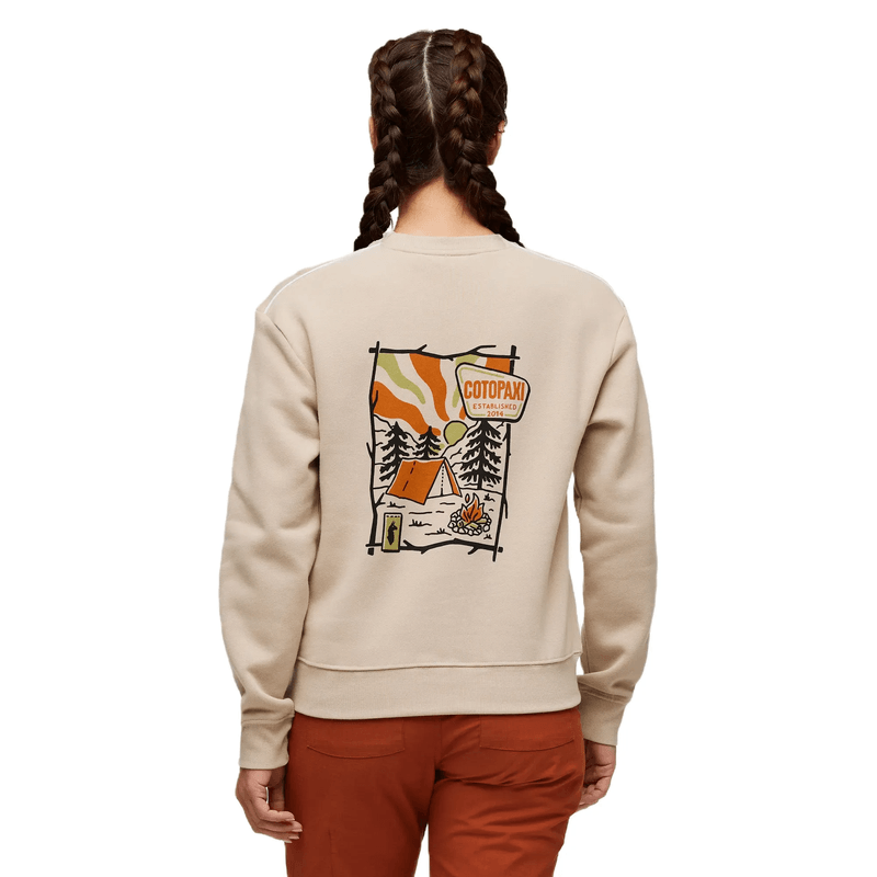 Cotopaxi Women's Camp Life Organic Crew Sweatshirt Oatmeal