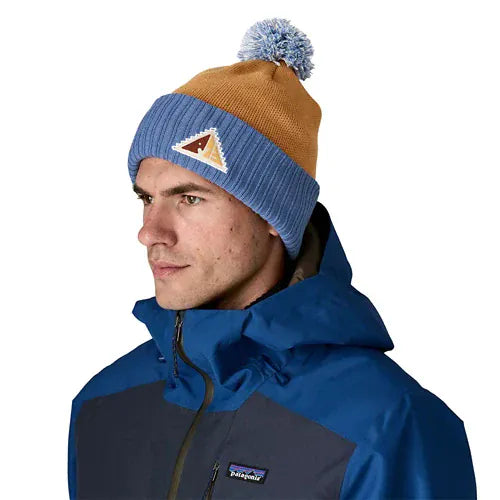 Patagonia Powder Town Beanie Snowsteps Patch: Talon Gold