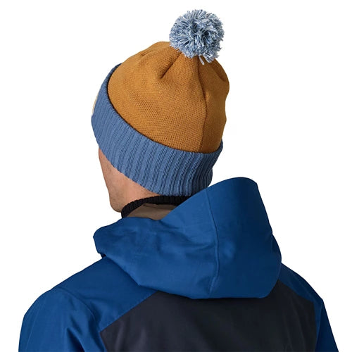 Patagonia Powder Town Beanie Snowsteps Patch: Talon Gold