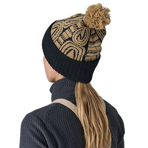 Patagonia Powder Town Beanie Flow: Sunken Blue