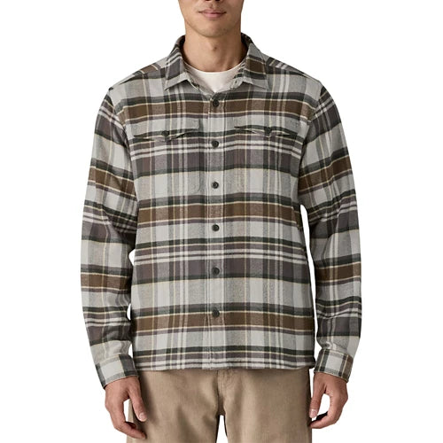 Patagonia Men's Fjord Flannel Shirt Blizzard: Salt Grey