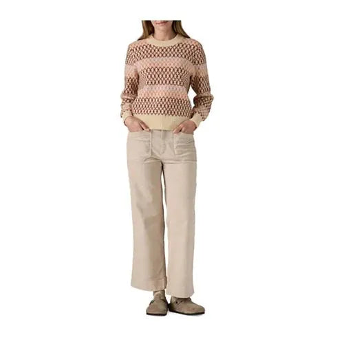 Patagonia Women's Recycled Wool - Blend Crewneck Sweater Starlight: Dark Natural - Brekken's