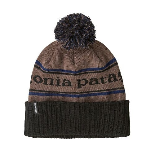 Patagonia Powder Town Beanie Park Stripe: Marlow Brown