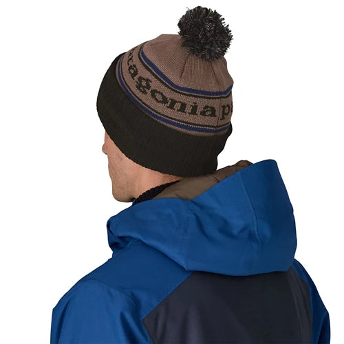Patagonia Powder Town Beanie Park Stripe: Marlow Brown