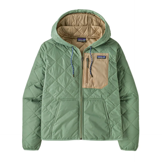 Patagonia Women's Diamond Quilted Bomber Hoody Ellwood Green - Brekken's