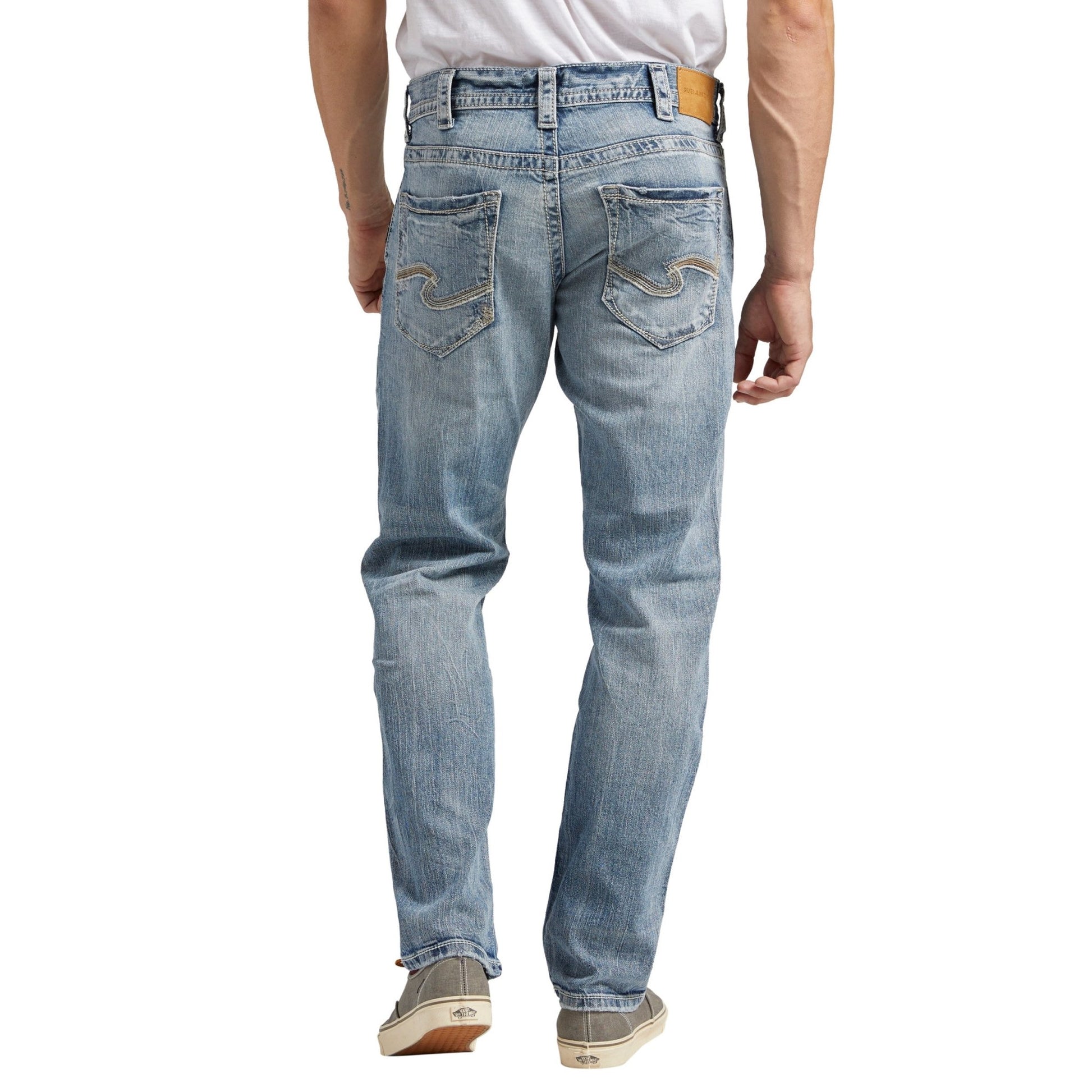 Silver Men’s Eddie Relaxed Fit Tapered Leg Jeans M42995SMC230 - Brekken's