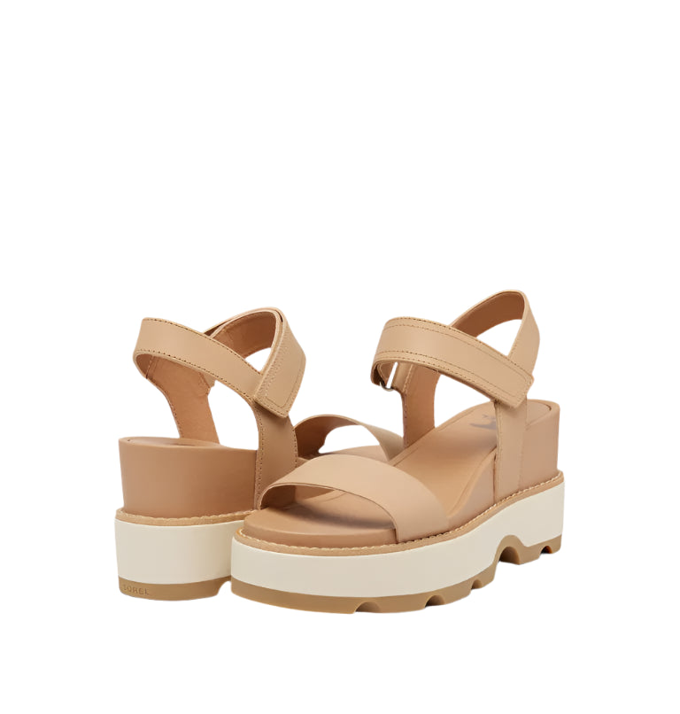 Sorel Women's Joanie™ IV Y Strap Wedge Sandal Honest Beige, Bleached Ceramic