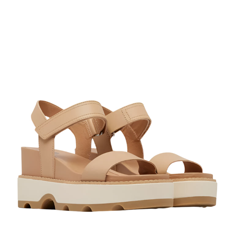 Sorel Women's Joanie™ IV Y Strap Wedge Sandal Honest Beige, Bleached Ceramic