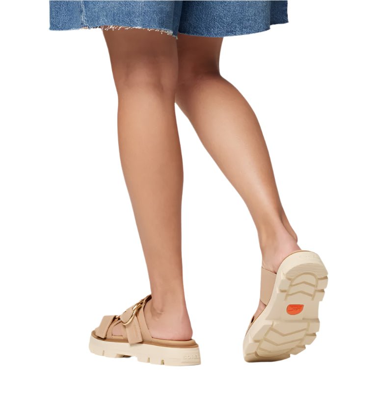 Sorel Women's Rein CB™ Slide Sandal Honest Beige, Bleached Ceramic - Brekken's
