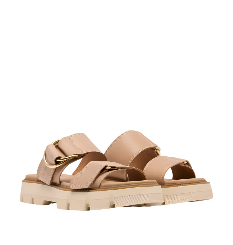 Sorel Women's Rein CB™ Slide Sandal Honest Beige, Bleached Ceramic
