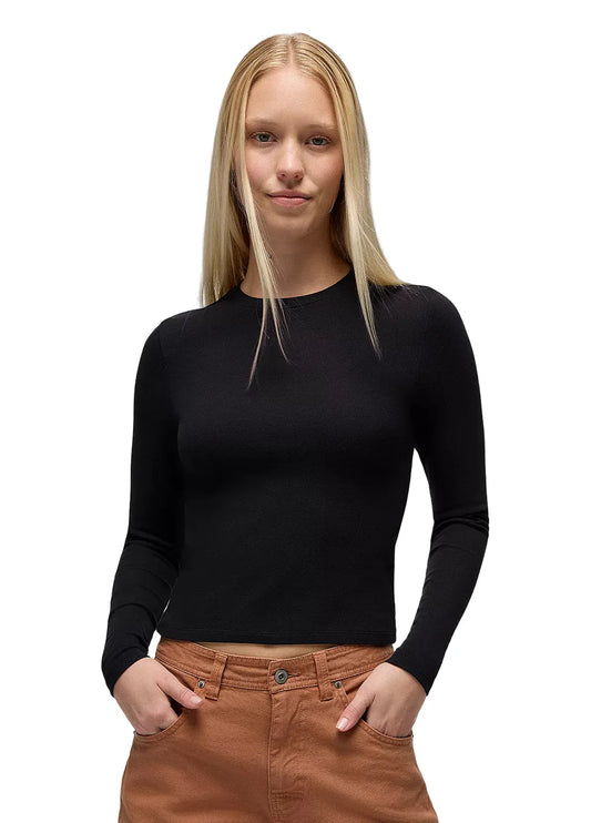prAna Women’s Lotus Long Sleeve Tee Black