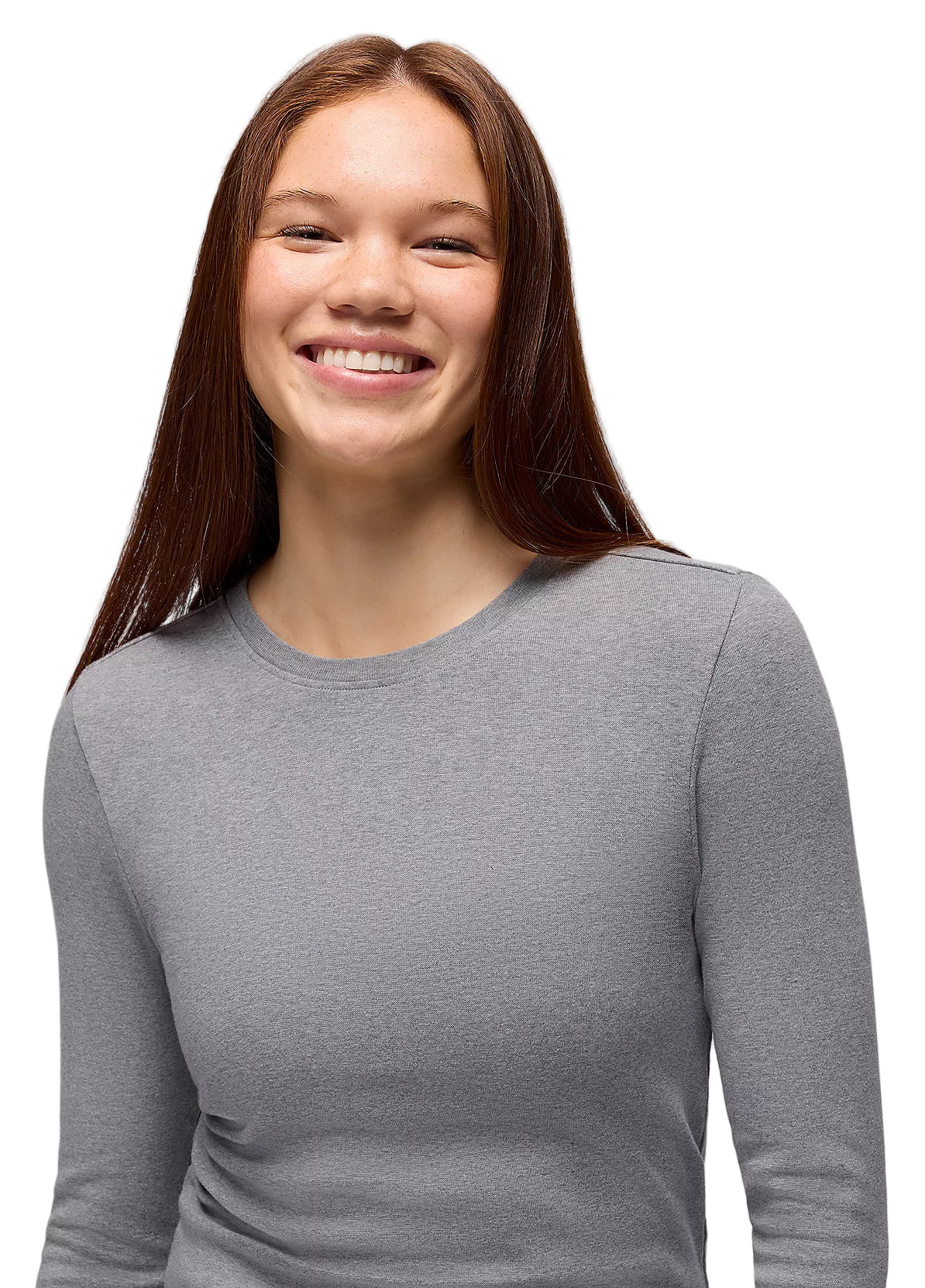 prAna Women’s Lotus Long Sleeve Tee Heather Grey