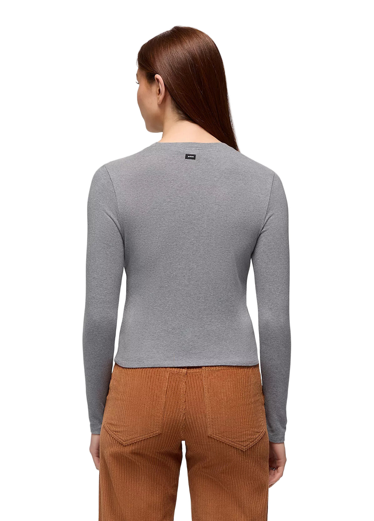 prAna Women’s Lotus Long Sleeve Tee Heather Grey