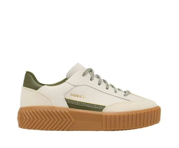 Sorel Women's ONA Ave T - Toe Sneaker Chalk Utility Green - Brekken's