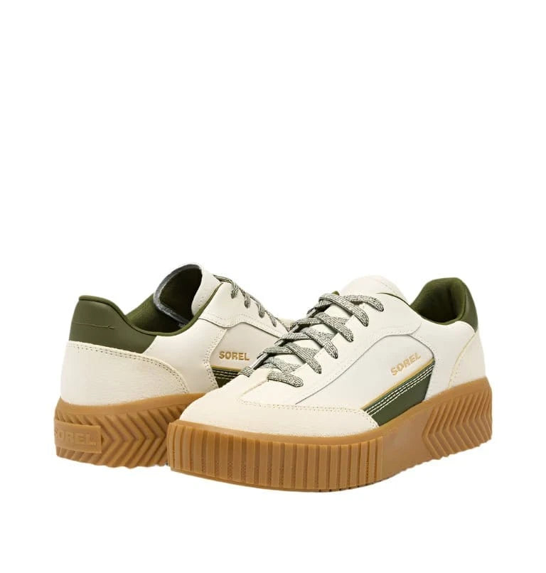 Sorel Women's ONA Ave T - Toe Sneaker Chalk Utility Green - Brekken's