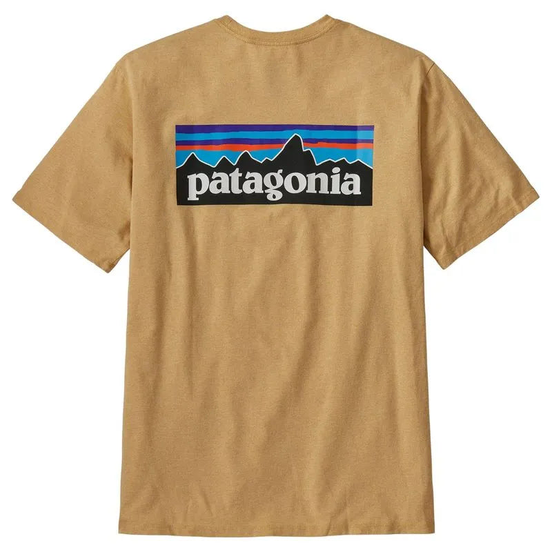Patagonia Men's P-6 Logo Responsibili-Tee Beeswax Tan