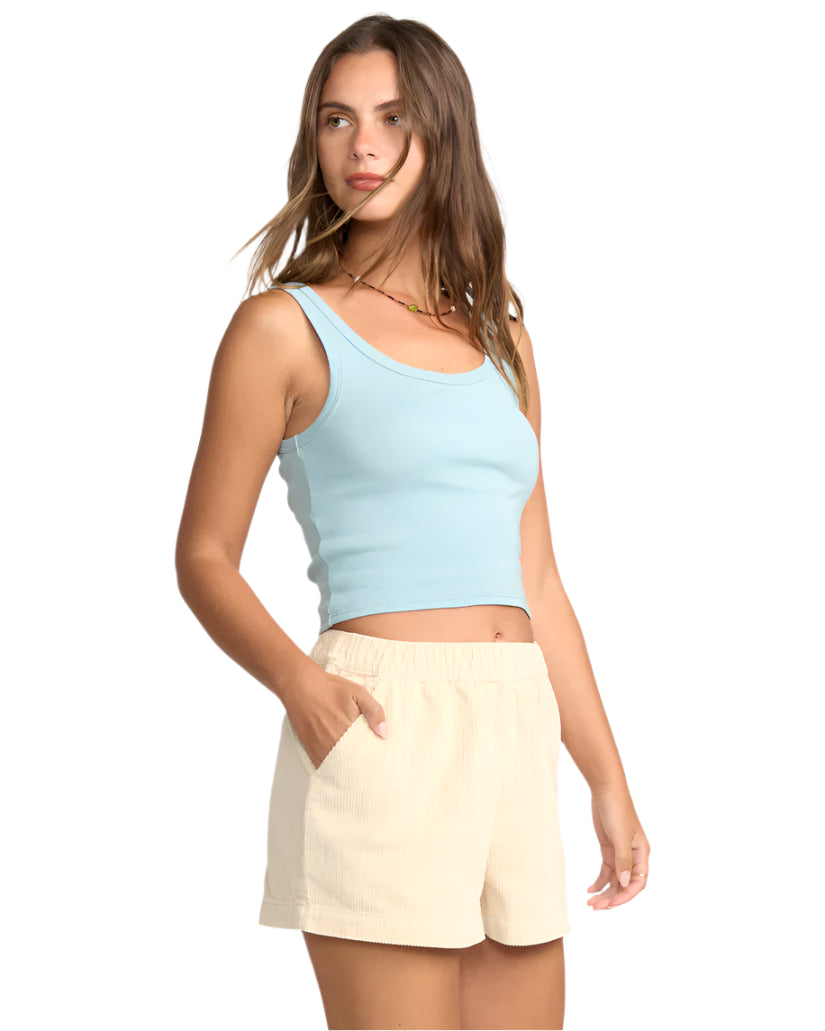 Billabong Women's Goddess Knit Tank Blue Fog