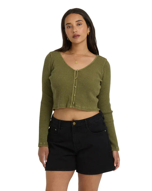 Billabong Women's Paxton LS Knit Top Mateo