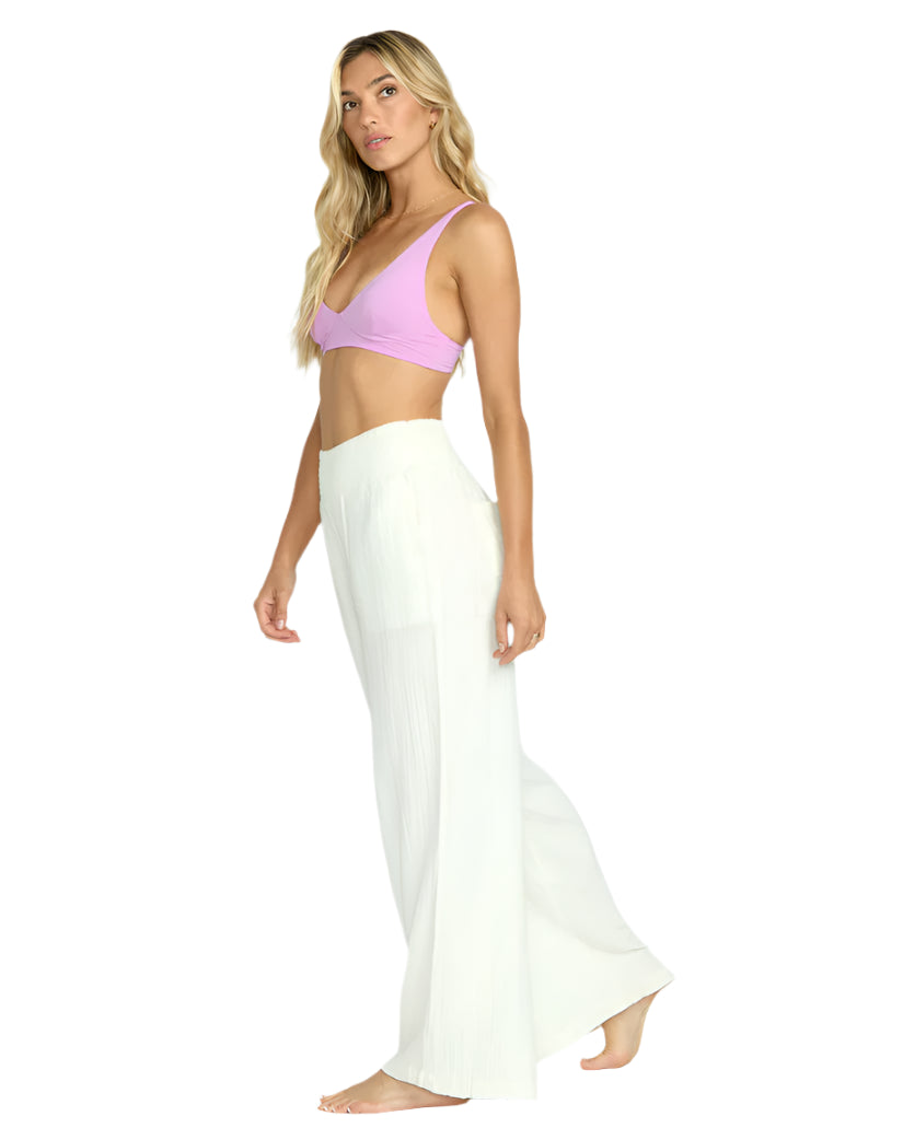 Billabong Women's New Waves Gauze Elastic Pant Salt Crystal