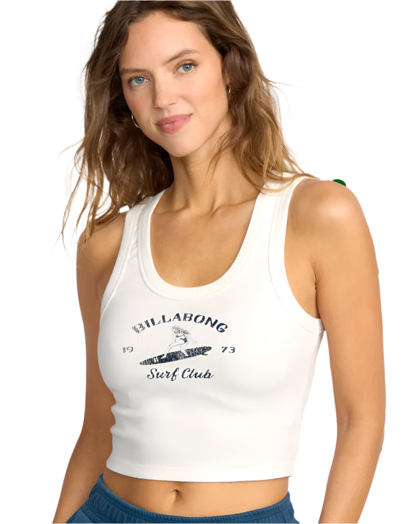 Billabong Women's Sure Feelings Tank Salt Crystal