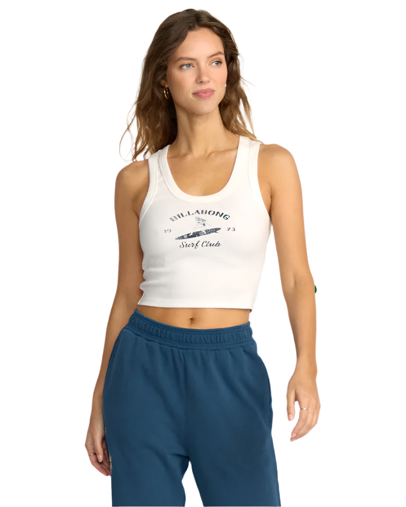 Billabong Women's Sure Feelings Tank Salt Crystal