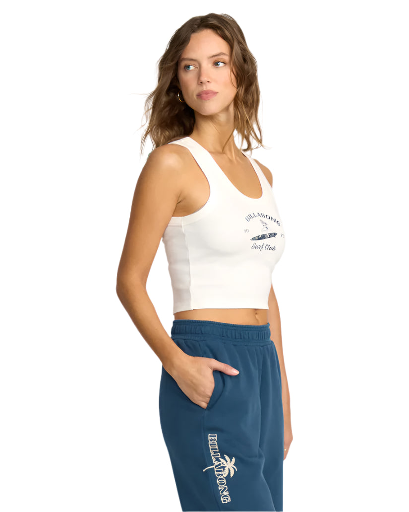 Billabong Women's Sure Feelings Tank Salt Crystal