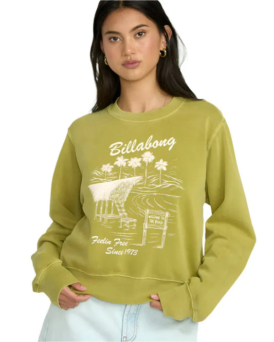 Billabong Women's From Paradise Crew Sea Moss - Brekken's