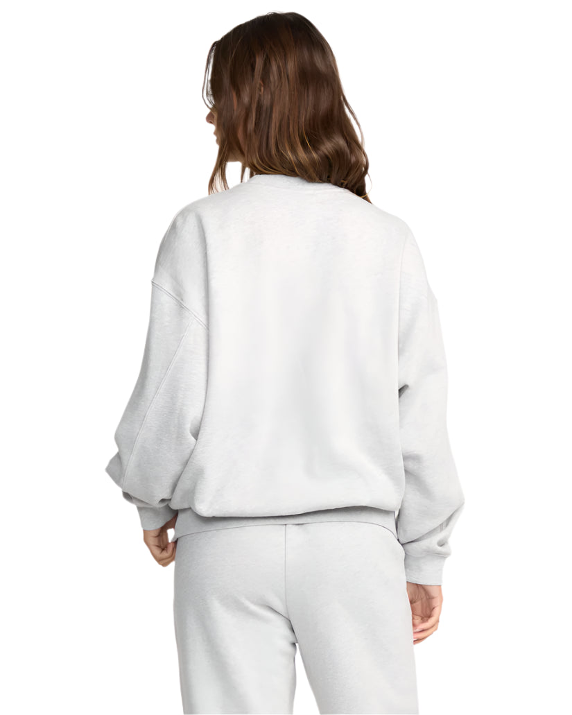 Billabong Women's So Sunny Kendal Crew Flc Heather Grey