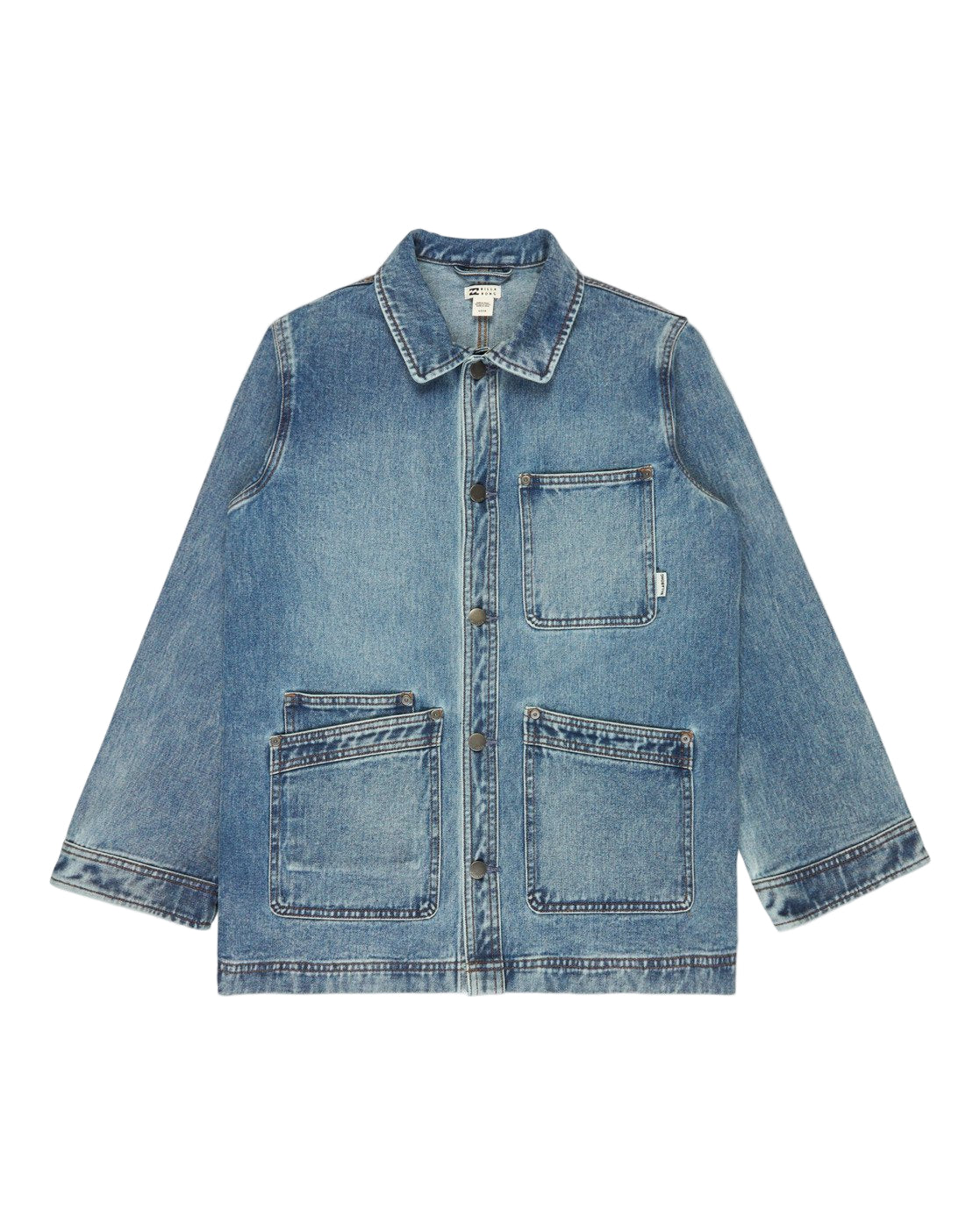 Billabong Women's Denim Chore Coat Atlantic Deep