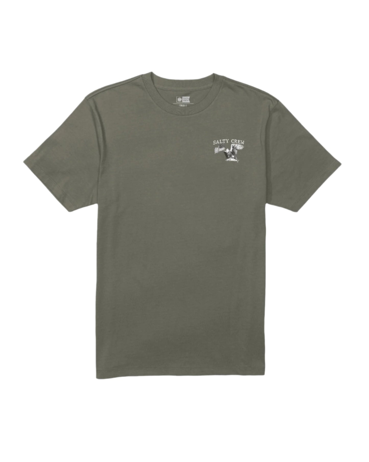Salty Crew Men’s America Eagle SS Tee Dusty Olive